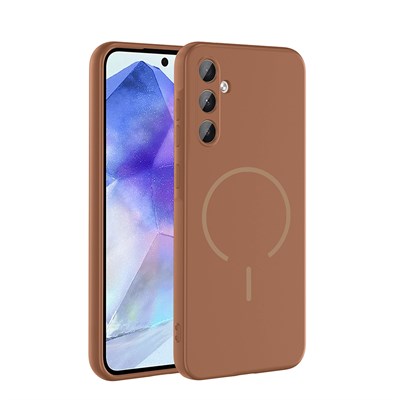 Galaxy A55 Kılıf M-safe Şarj Özellikli Zore Meta Kapak
