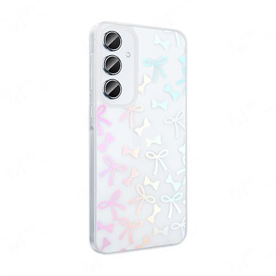 Galaxy A55 Kılıf Şeffaf Figürlü Zore Folk Sert Kapak