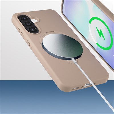 Galaxy A56 Kılıf M-safe Şarj Özellikli Standlı Zore Samara Kapak