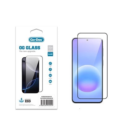 Galaxy A57 Go Des OG Glass Antistatik Temperli Cam Ekran Koruyucu