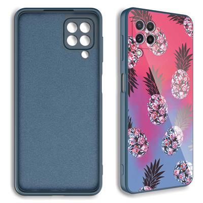 Galaxy M12 Kılıf Kamera Korumalı Desenli Sert Silikon Zore Epoksi Kapak