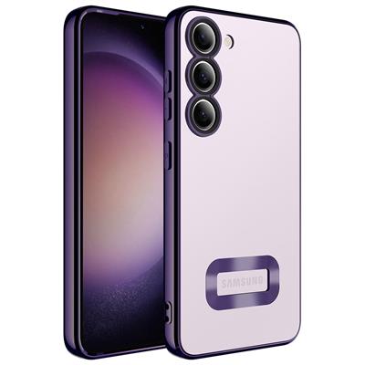 Galaxy S23 Plus Kılıf Kamera Korumalı Logo Gösteren Zore Omega Kapak