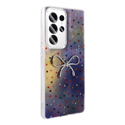 Galaxy S23 Ultra Kılıf Kamera Korumalı Figürlü Zore Ponti Silikon Kapak