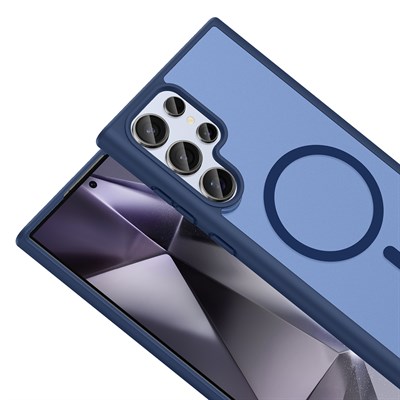 Galaxy S23 Ultra Kılıf M-safe Şarj Özellikli Zore Babet Kapak