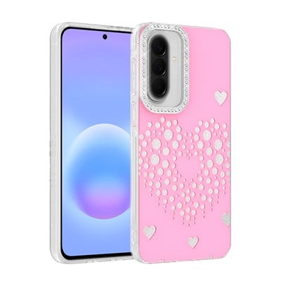 Galaxy S24 FE Kılıf Damla Taşlı Zore Rivas Sert PC Kapak