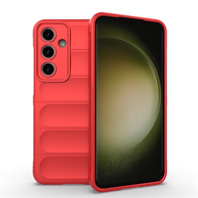 Galaxy S24 FE Kılıf Esnek TPU Oyuklu Arka Yüzey Tasarımlı Zore Etnik Silikon Kapak