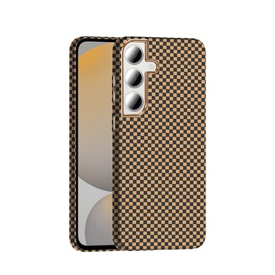 Galaxy S24 FE Kılıf M-safe Şarj Özellikli Karbon Fiber Görünümlü Zore Gros Kapak