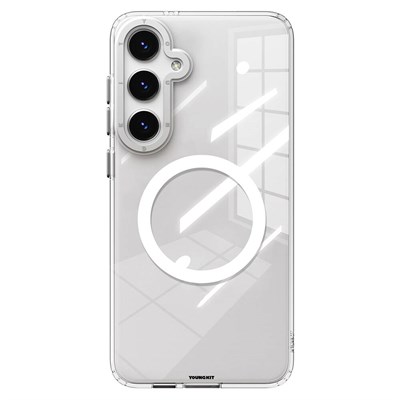 Galaxy S24 Magsafe Şarj Özellikli Sararmaya Karşı Dayanıklı Youngkit Clear Crystal Serisi Kapak