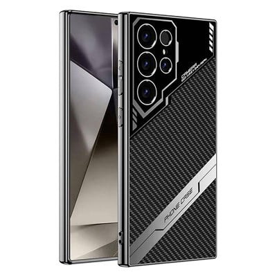 Galaxy S24 Ultra Kılıf Kamera Korumalı Karbon Tasarım Zore Yeni Seri Procase Kapak