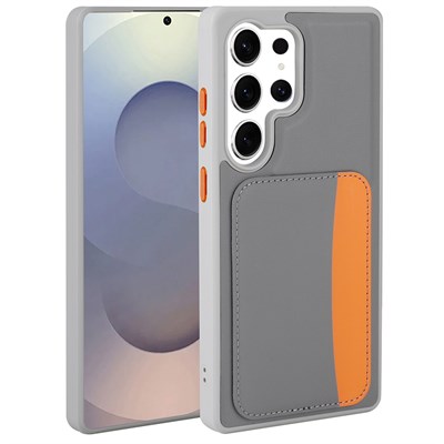 Galaxy S24 Ultra Kılıf Kartlıklı Zore X-Kart Silikon Kapak