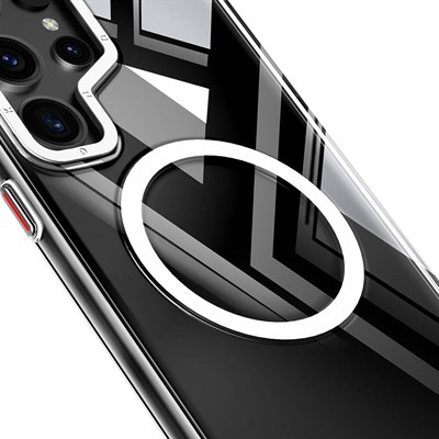 Galaxy S24 Ultra Magsafe Şarj Özellikli Sararmaya Karşı Dayanıklı Youngkit Clear Crystal Serisi Kapak
