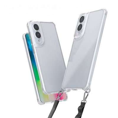 Galaxy S25 Edge Kılıf Airbagli Takılabilir Askı Aparatlı Zore Snap Silikon Kapak