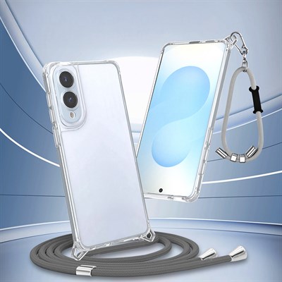 Galaxy S25 Edge Kılıf Airbagli Takılabilir Askı Aparatlı Zore Snap Silikon Kapak
