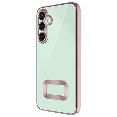 Galaxy S25 FE Kılıf Kamera Korumalı Logo Gösteren Zore Omega Kapak