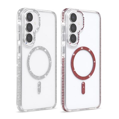 Galaxy S25 FE Kılıf M-safe Şarj Özellikli Zore Tera Silikon Kapak