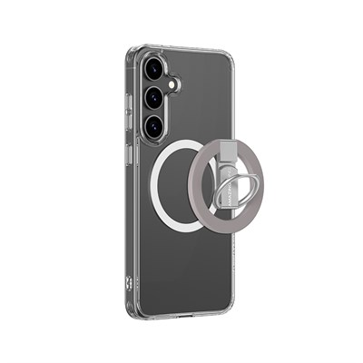 Galaxy S25 Kılıf M-safe Şarj Özellikli Yüzük Standlı Amazingthing Minimal Grip Serisi Kapak
