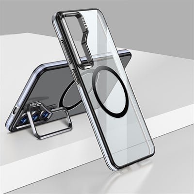 Galaxy S25 Plus Kılıf Magsafe Şarj Özellikli Wlons Standlı Efsane Kapak