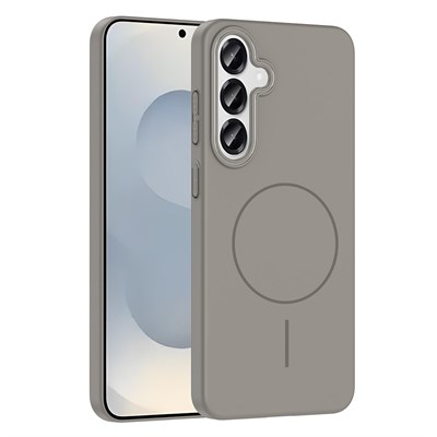 Galaxy S25 Plus Kılıf Magsafe Şarj Özellikli Zore Ruby Silikon Kapak