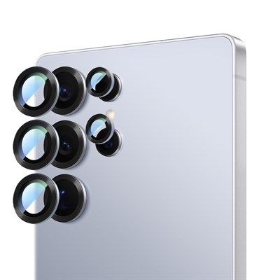 Galaxy S25 Ultra CaseWorld Alloy Serisi Oleofobik Anti Reflective Kamera Lens Koruyucu