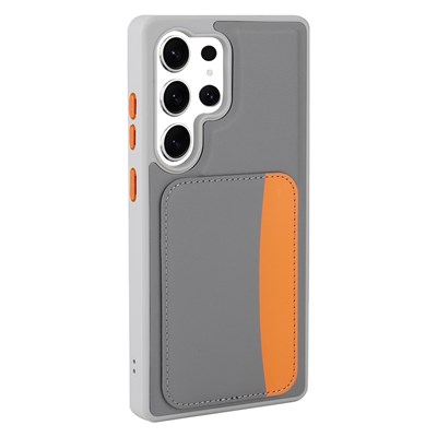Galaxy S25 Ultra Kılıf Kartlıklı Zore X-Kart Silikon Kapak