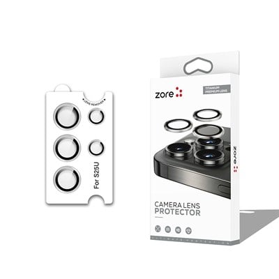 Galaxy S25 Ultra Zore CL-12 Premium Safir Parmak İzi Bırakmayan Anti-Reflective Kamera Lens Koruyucu