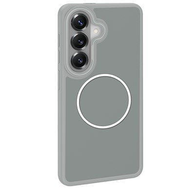 Galaxy S26 Kılıf M-Safe Şarj Özellikli Metal Kamera Çerçeveli Zore Sanremo Silikon Kapak