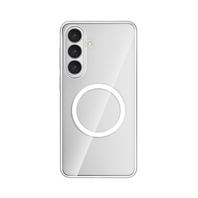 Galaxy S26 Kılıf M-safe Şarj Özellikli Transparan Sert PC Wlons Pita Kapak