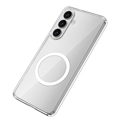 Galaxy S26 Kılıf M-safe Şarj Özellikli Transparan Sert PC Wlons Pita Kapak