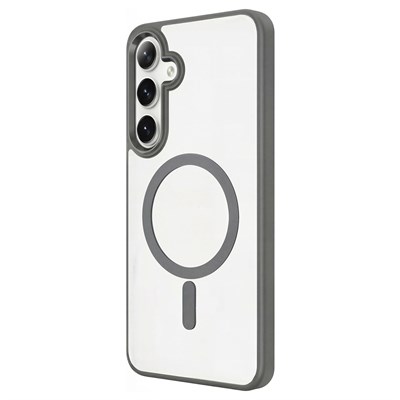 Galaxy S26 Plus Kılıf M-safe Şarj Özellikli Zore Krom M-safe Silikon Kapak