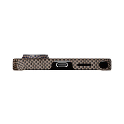 Galaxy S26 Ultra Kılıf M-safe Şarj Özellikli Aramid Fiber Pitaka Tactile Woven Sunset-Moonrise Serisi Kapak