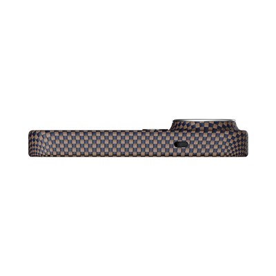 Galaxy S26 Ultra Kılıf M-safe Şarj Özellikli Aramid Fiber Pitaka Tactile Woven Sunset-Moonrise Serisi Kapak