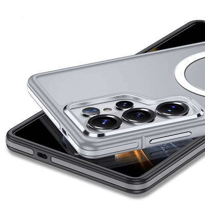 Galaxy S26 Ultra Kılıf M-safe Şarj Özellikli Mat Görünümlü Wlons Vevo Kapak