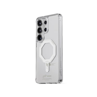 Galaxy S26 Ultra Kılıf M-safe Şarj Özellikli Şeffaf Airbag Tasarımlı Skinarma Saido Mag-Charge Nightglow Kapak