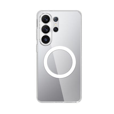 Galaxy S26 Ultra Kılıf M-safe Şarj Özellikli Transparan Sert PC Wlons Pita Kapak