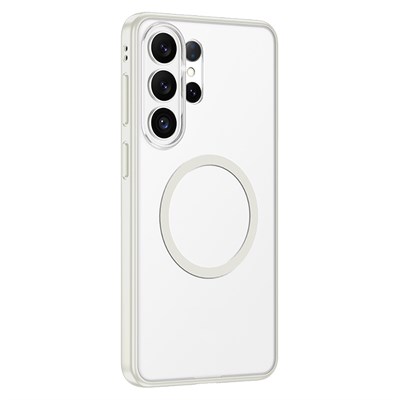 Galaxy S26 Ultra Kılıf M-safe Şarj Özellikli Mat Arka Yüzey Wlons Lola Kapak
