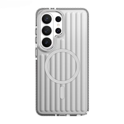 Galaxy S26 Ultra Kılıf M-safe Şarj Özellikli Oyuklu Tasarım Mutural Luggage Serisi Kapak