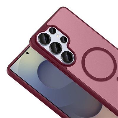 Galaxy S26 Ultra Kılıf M-safe Şarj Özellikli Zore Babet Kapak