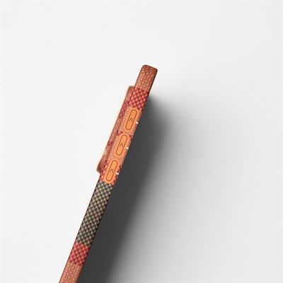 Galaxy S26 Ultra Kılıf M-safe Şarj Özellikli Aramid Fiber Pitaka Flora in Grid Serisi Kapak