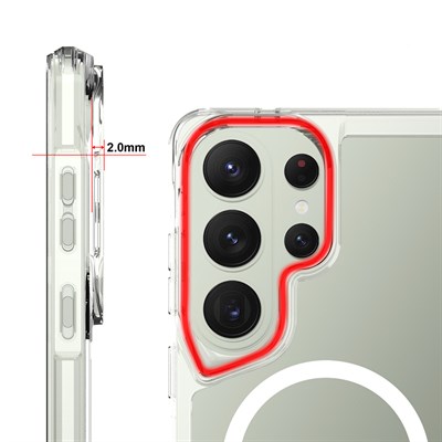Galaxy S26 Ultra Kılıf Zore M-safe Şarj Özellikli T-Max M-safe Kapak