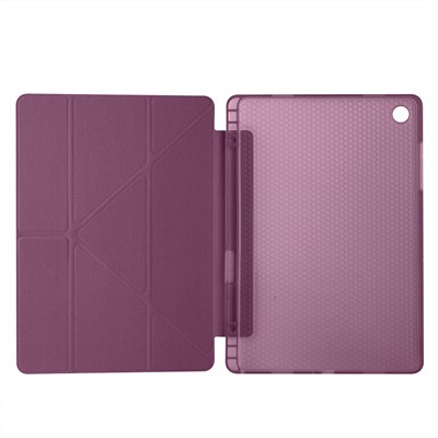 Galaxy Tab A11 Kılıf Zore Tri Folding Kalem Bölmeli Standlı Kılıf