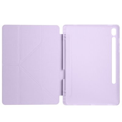 Galaxy Tab S10 Lite Kılıf Zore Tri Folding Kalem Bölmeli Standlı Kılıf