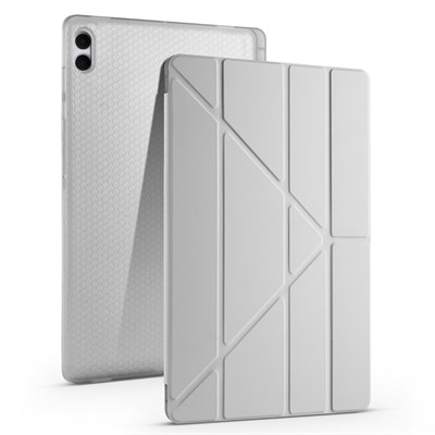 Galaxy Tab S11 Ultra Kılıf Zore Tri Folding Kalem Bölmeli Standlı Kılıf