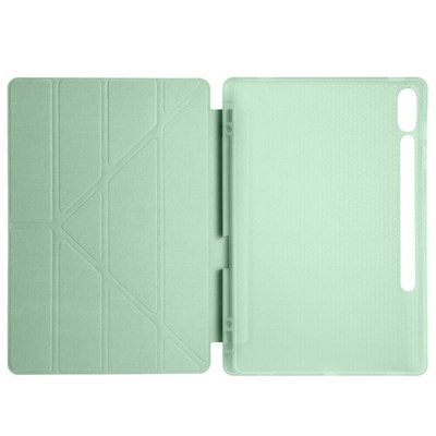 Galaxy Tab S9 Plus Kılıf Zore Tri Folding Kalem Bölmeli Standlı Kılıf
