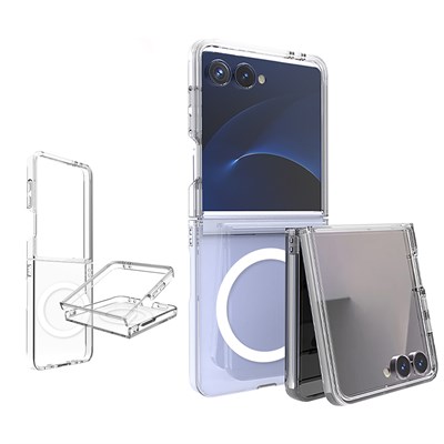 Galaxy Z Flip 7 Kılıf Kamera Korumalı M-safe Sert PC Zore Porto Kapak