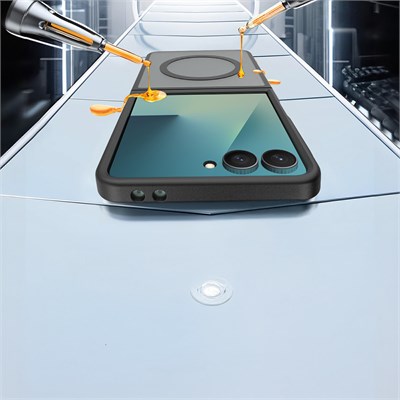 Galaxy Z Flip 8 Kılıf M-Safe Şarj Özellikli Kamera Korumalı Zore Lunex Kapak