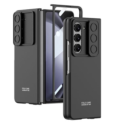 Galaxy Z Fold 5 Kılıf Zore Kıpta Sürgülü Kapak