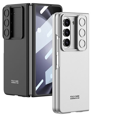 Galaxy Z Fold 5 Kılıf Zore Kıpta Sürgülü Kapak