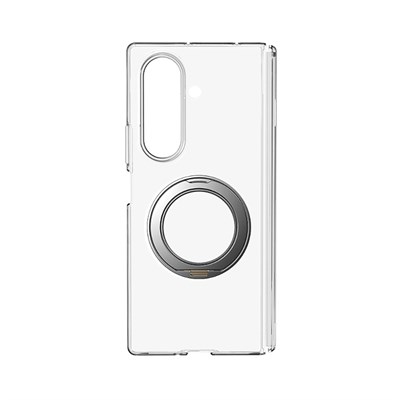 Galaxy Z Fold 8 Ultra Kılıf M-safe Şarj Özellikli Transparan Sert PC Wlons Pita Standlı Kapak