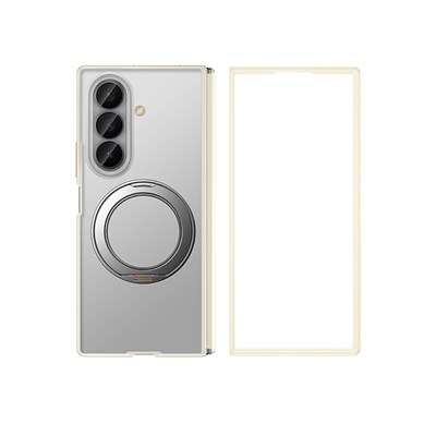 Galaxy Z Fold 8 Ultra Kılıf M-safe Şarj Özellikli Arkası Mat Sert PC Wlons Vena Standlı Kapak