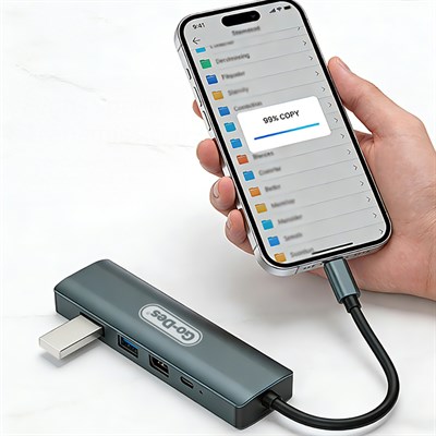 Go Des GD-6873 Type-C to HDTV 5in1 Dönüştürücü Adaptör